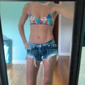 Rock & Republic Jean Shorts acid wash